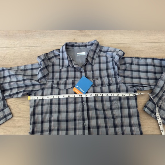 Columbia Black and Gray Checkered Shirt - Picture 4 of 9